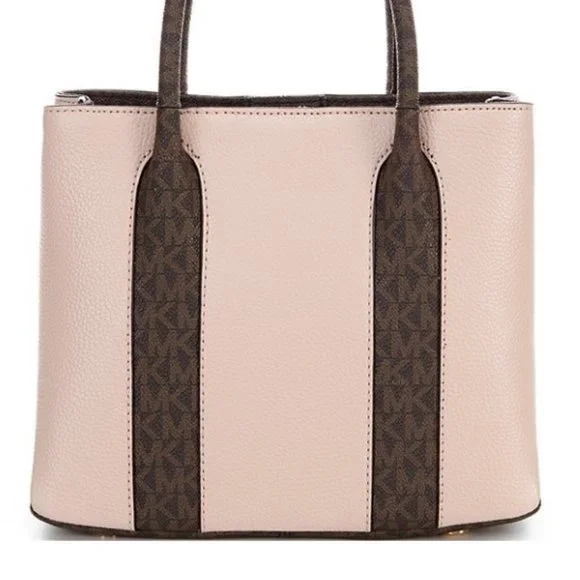 Michael Kors Soft Pink Austin Pebble Leather Large Messenger Bag